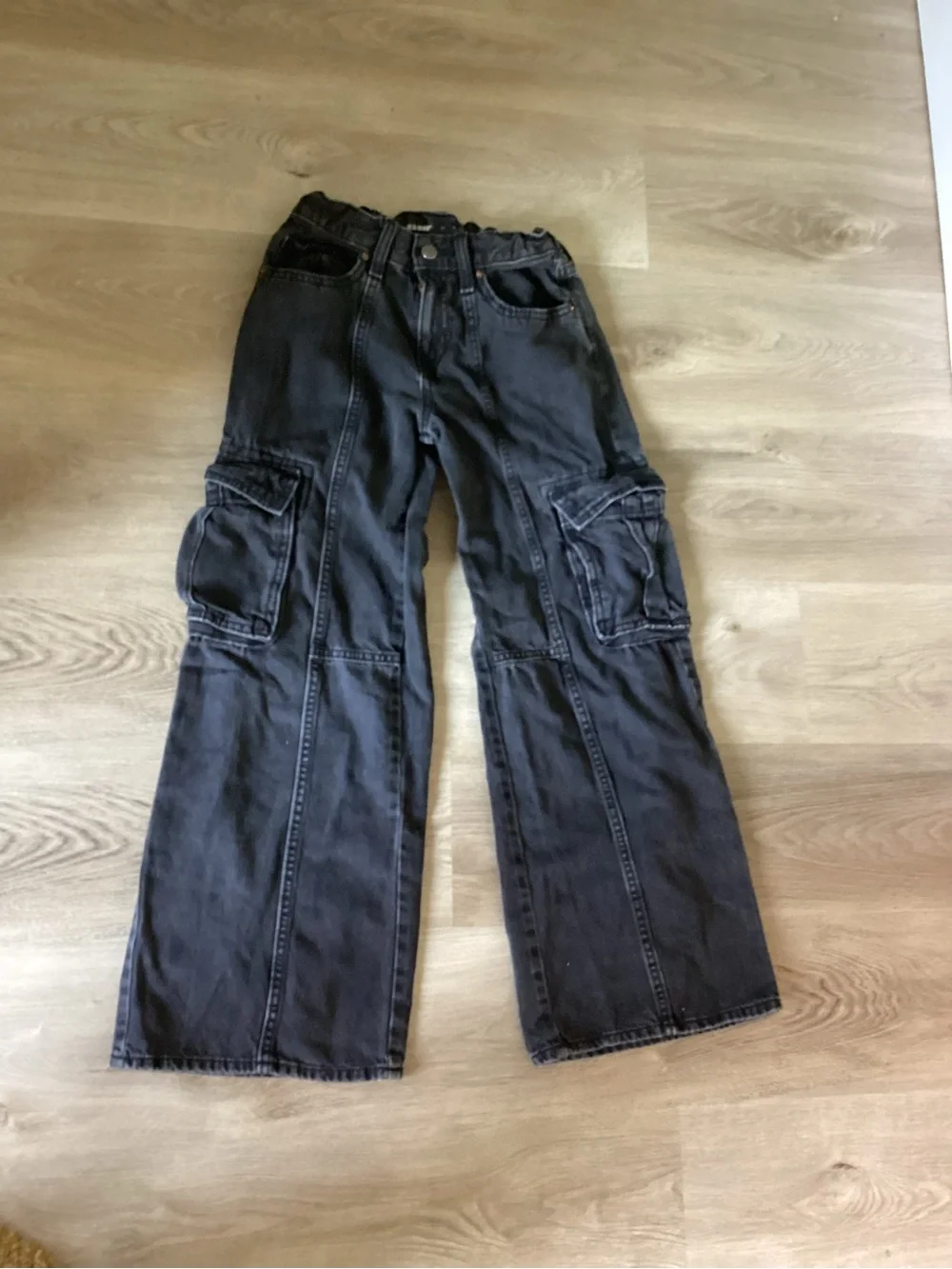 Old Navy Kids Cargo Jeans in Light Blue, Medium Blue & Black